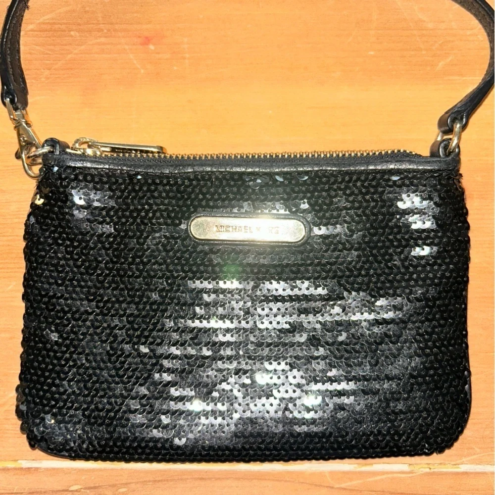 Michael Kors Black Wristlet Bag